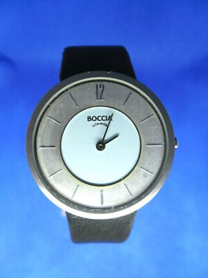 VINTAGE Montre Watch Uhr BOCCIA TITANIUM 3114-08 338 Waterresitant ORIGINAL 