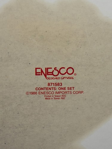 VINTAGE ENESCO 1986 'Babies Are Love' THREE PIECE MELAMINE CHILD'S DINNER SET - Picture 8 of 8