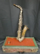 Vintage 1920s Buescher Stencil "Band Master Artist" Low Pitch Alto Sax