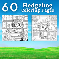 60 Hedgehog Coloring Pages Printable  POD Permission Coloring Book