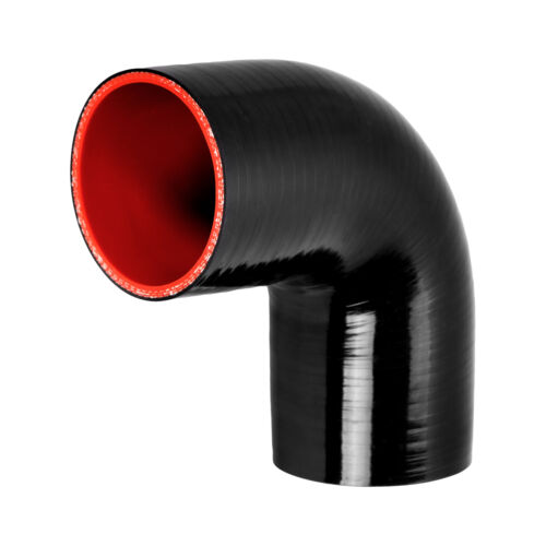 2.5" 63mm Universal Aluminum Turbo Intercooler Pipe Kit + Hose + Clamp Black - Picture 16 of 18