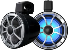 Wet Sounds RECON 6 POD-B 6.5" Tower Speakers, Black Open Grille