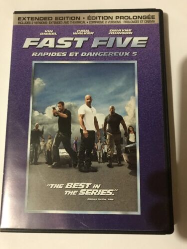 Fast Five (DVD, 2011, Canadian) Widescreen - Picture 1 of 3