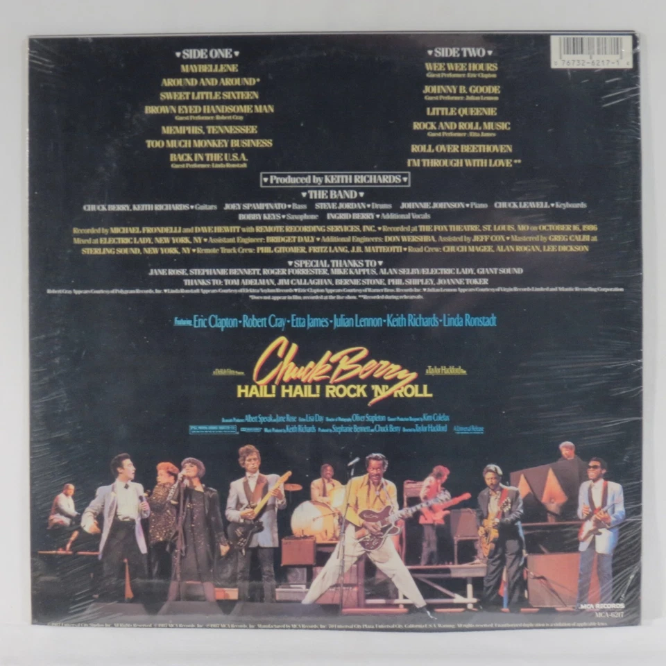 CHUCK BERRY VA Hail! Hail! Rock 'N' Roll (OST) 1987 US LP SEALED Keith Richards - Image 2 of 2