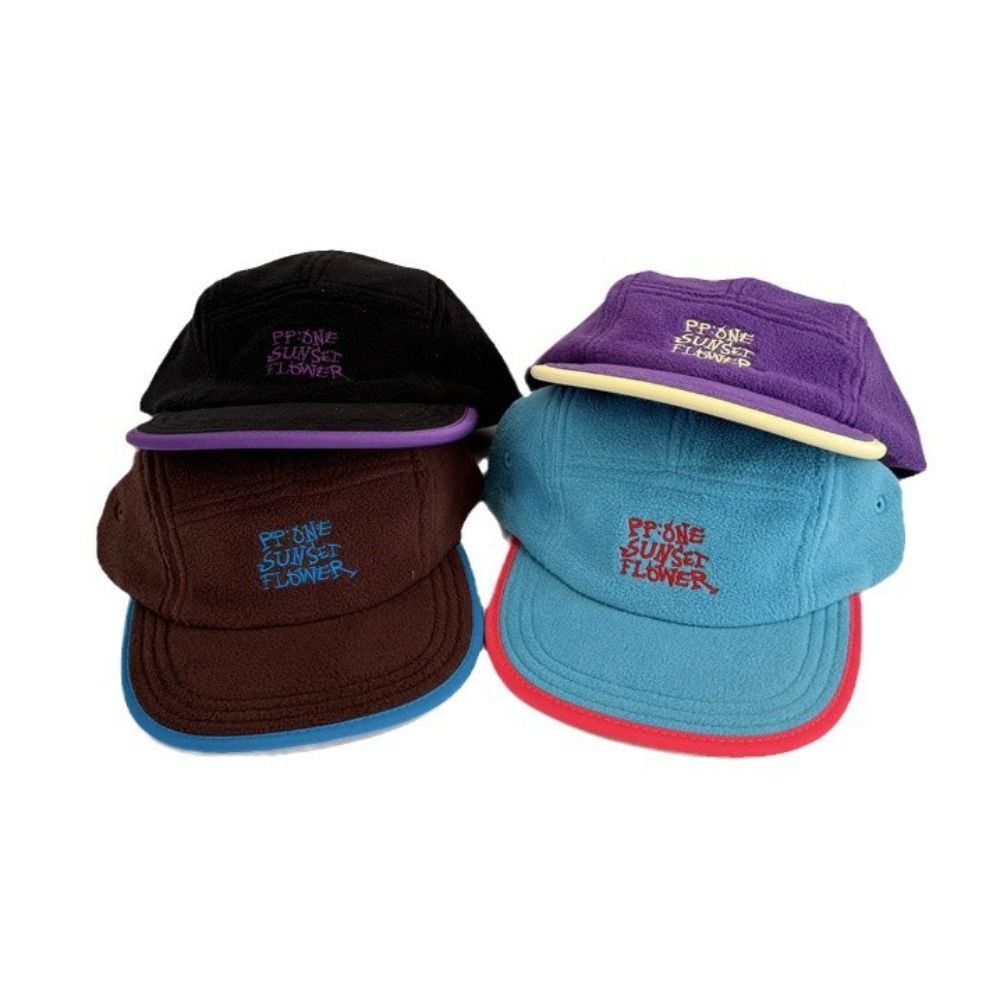 APL Cappellino Velluto Rifilato Lettere Ricamo Cappello Outdoor Caldo Autunno