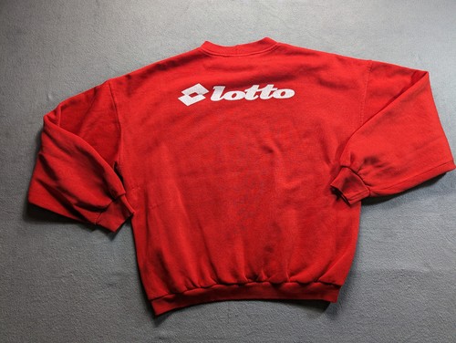 Vintage Lotto Red Sweatshirt Mens size L - Picture 13 of 23