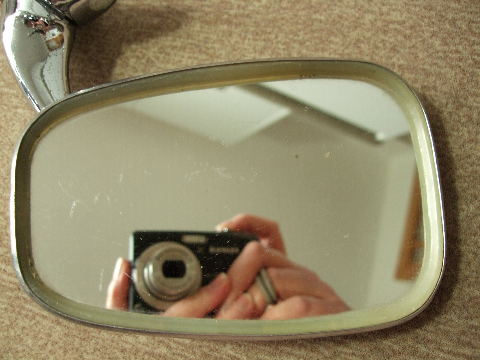 PAIR VINTAGE Desmo Wing Mirrors 890276 CLASSIC fixed front wing mount