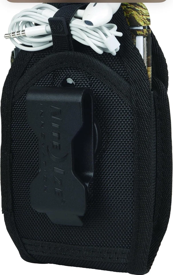 Nite Ize Universal Extra-Large Wide Utility Cargo Holster Case Pouch w/Belt Clip - Image 3 of 4