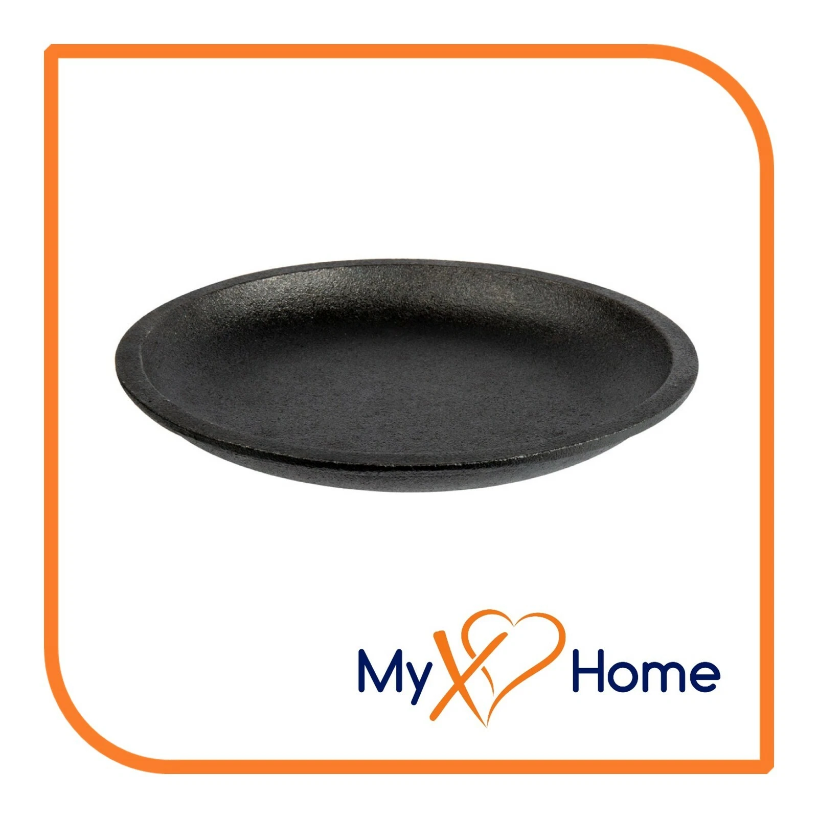 7" Round Pre-Seasoned Cast Iron Fajita Skillet (1 Skillet) by MyXOHome