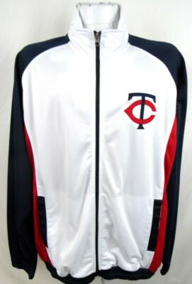 Minnesota Twins Mens Large Full Zip Embroidered Track Jacket MTW 1