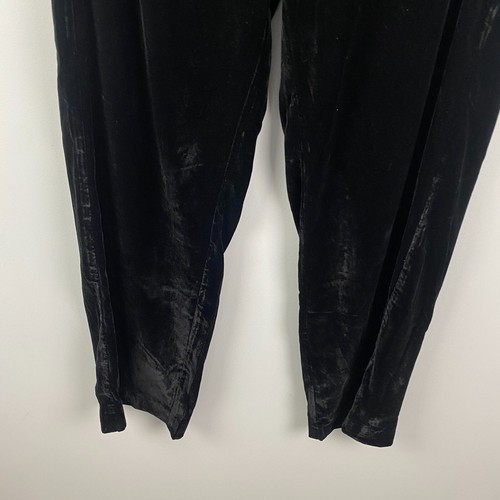 Old Navy Extra High-Waisted Taylor Wide Leg Trouser Velvet Pants Black Size XL - Picture 3 of 12