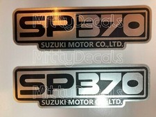 SP370 Side panel decal badge sticker x2 (premium metallic vinyl)