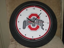Ohio State Buckeyes Mancave Neon Clock (14") NEW IN BOX
