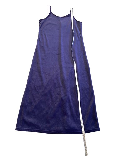 Vintage 90s Amy Too Dress Womens Small Purple Velvet Midi Witchy Y2K Fairy - Picture 3 of 6