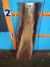 # 8186  Black Walnut Live Edge Slab lumber craft wood L 28" W 8 1/4" T 2 1/2"