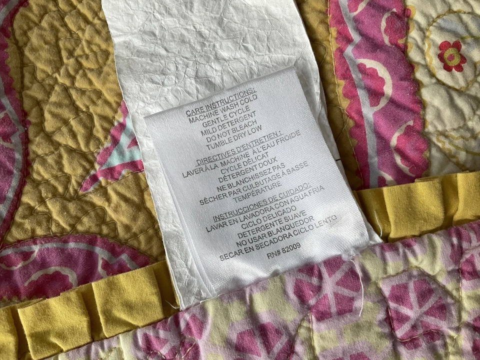 Edredón doble Dena Home y 2 fundas rosa, aguamarina, amarillo y verde Casablanca marroquí Foto 4 de 4