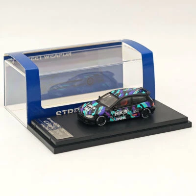 SW 1/64 Honda Civic EG6 HKS Limited 499pcs Diecast Models