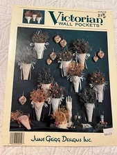 VICTORIAN WALL POCKETS by June Grigg Designs Counted Cross Stitch LEAFLET 29