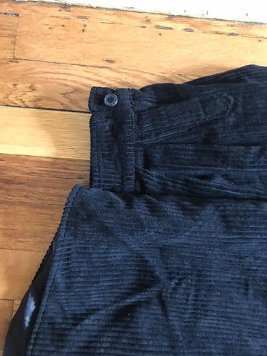 Forever 21 Men Corduroy Hoodie Long Sleeve Pockets Lined Black Button-Up Size M - Picture 6 of 9