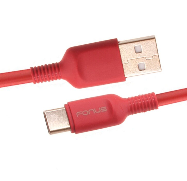 For Galaxy S20/S21/S23/FE Red 6ft USB-C Cable Charger Cord Power Wire Type-C