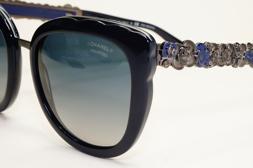 Chanel Sunglasses Polarised Dark Blue Gunmetal Gradient 5356 c.1462/K4 030824 - Picture 4 of 12