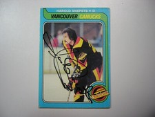 1979/80 O-PEE-CHEE NHL HOCKEY CARD 186 HAROLD SNEPSTS VG NICE AUTO AUTOGRAPH OPC