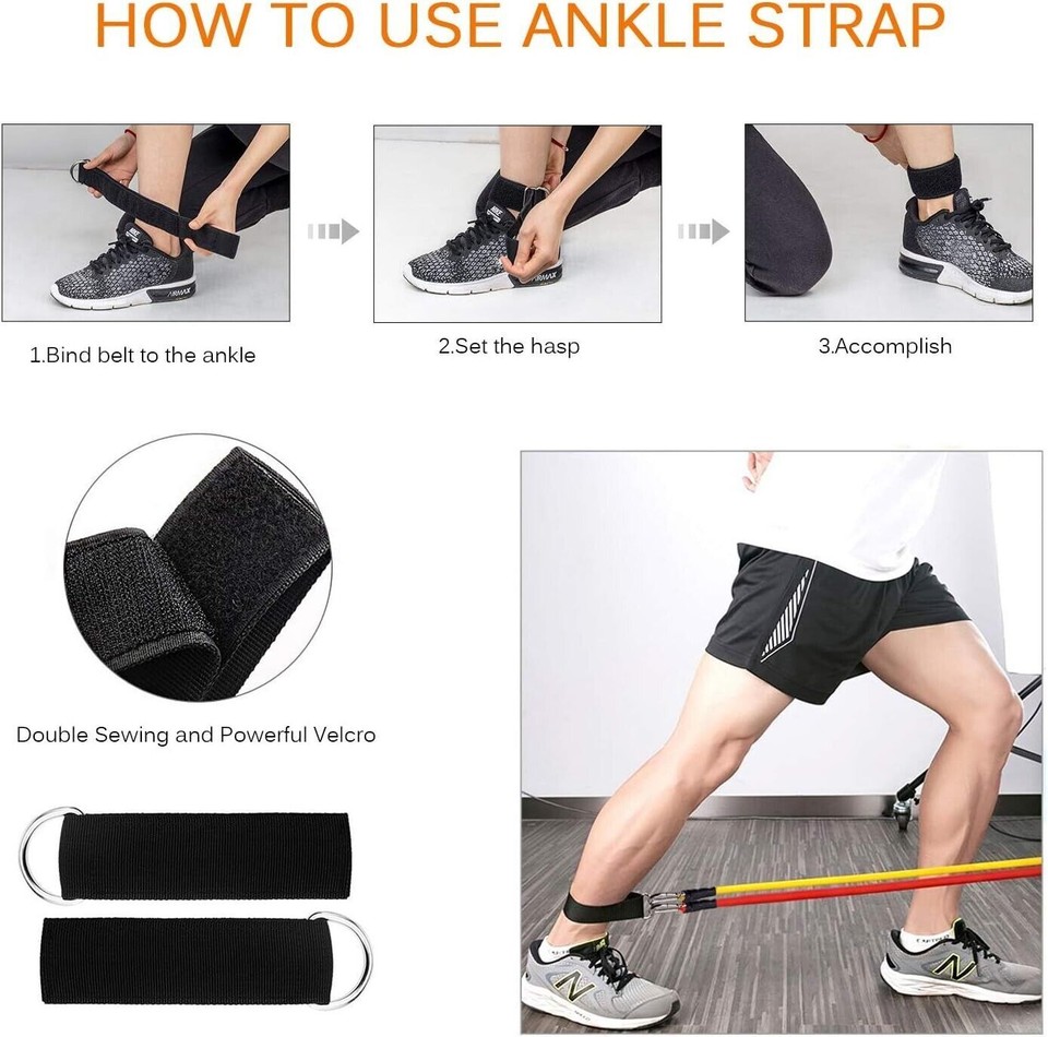 Gym 11pcs/Set Exercise Resistance Bands Yoga Fitness Home elastic Gym Kit Pull Rope gym Set Alat Senaman Tangan Gym Yoga | Malaysia