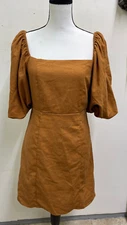 Francesca’s Women's Dress Puff Sleeves Size M