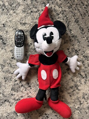 Vintage Large Mickey Mouse Santa Hat Plush