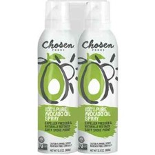 2 Pk Chosen Foods 100 Pure Avocado Oil Spray, Cooking, Dressing, 13.5 oz, Each