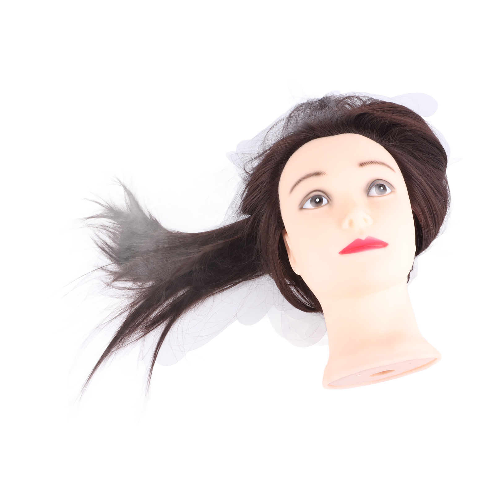 24'' Long Hair Hairdressing Mannequin Salon Training Head Model Doll With Clamp