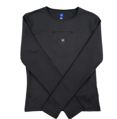 Yeezy x Gap Engineered by Balenciaga Women s Long Sleeve Second Skin Black Sz Lg