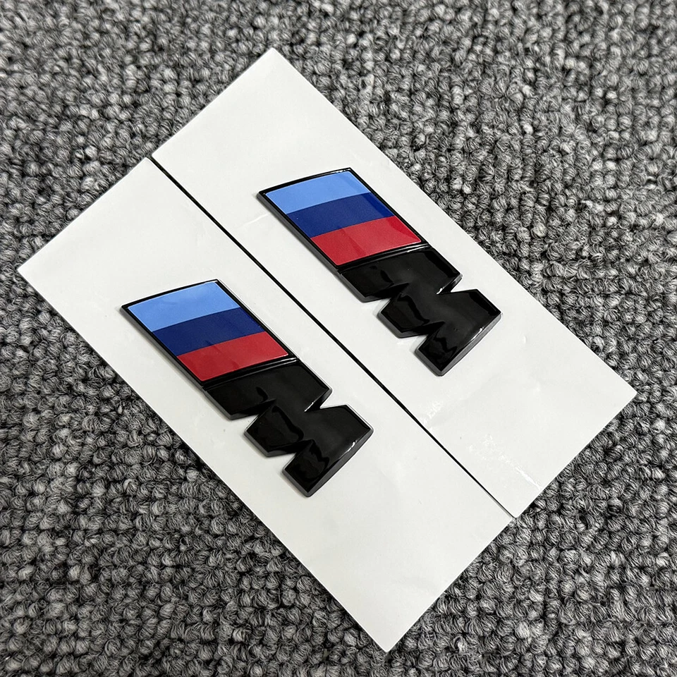 3X Black M550i Side Fender Trunk Badge For BMW G30 5-Series XDrive Emblem Decal - Imagem 4 de 4
