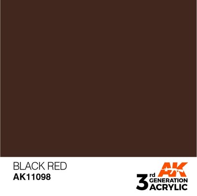 AK INTERACTIVE 11098 3GA BLACK RED (STANDARD) 17ml