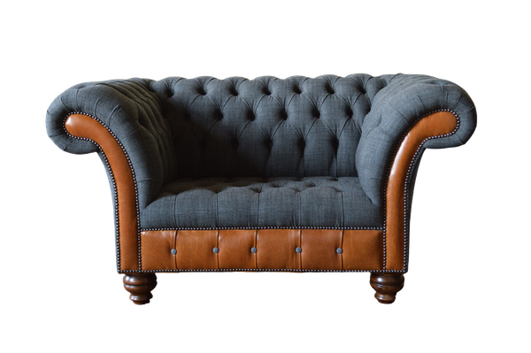Sessel 1 Sitzer Sofa Polster Design Luxus Stoffsofas Chesterfield Textil-image