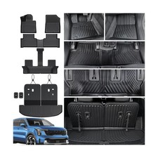 Floor Mats Cargo Mat Set for 2021-2024 2025 2026 Kia Sorento 6/7 Seats Car Ma...