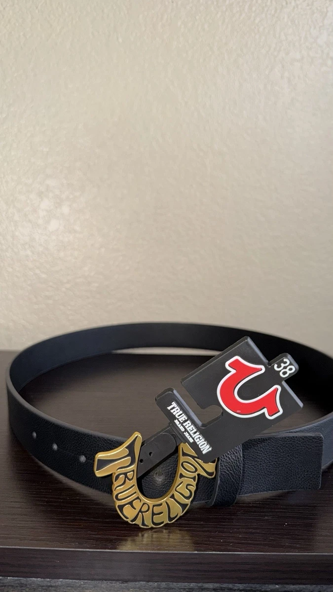 True Religion Black Belts for Men for sale | eBay