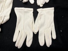 3 Pairs of Vintage White Women's Gloves