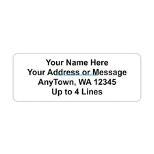 60 Personalized Return/Mailing Address labels  1" x 2.625" - Free USA Shipping
