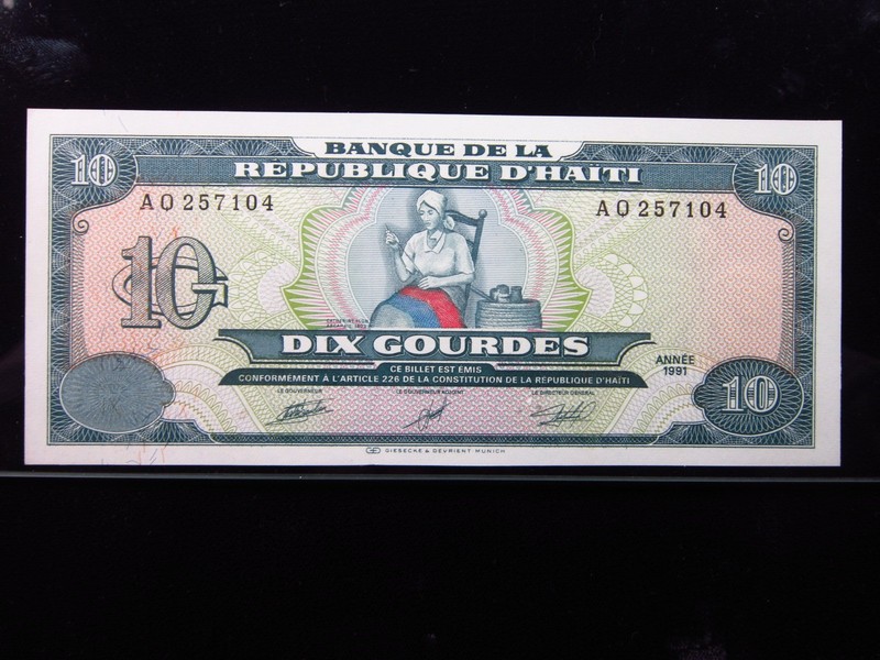 Haiti 10 Gourdes 1991 UNC P226 Banque Republique d'Haiti Banknote Money i4c7104