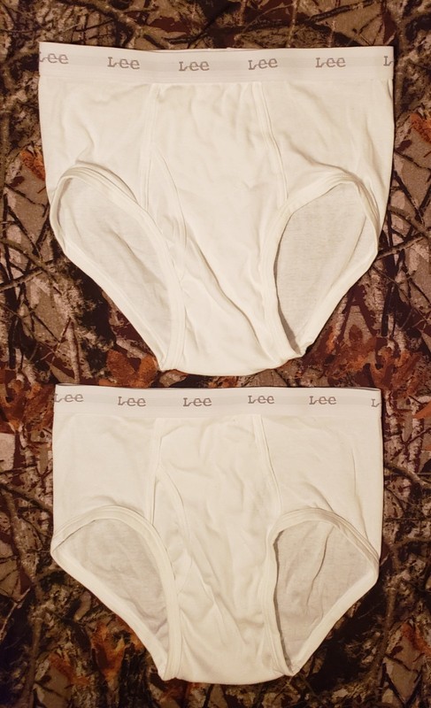 Lot of 2 Vintage Lee Men's Briefs Underwear White Large (38)