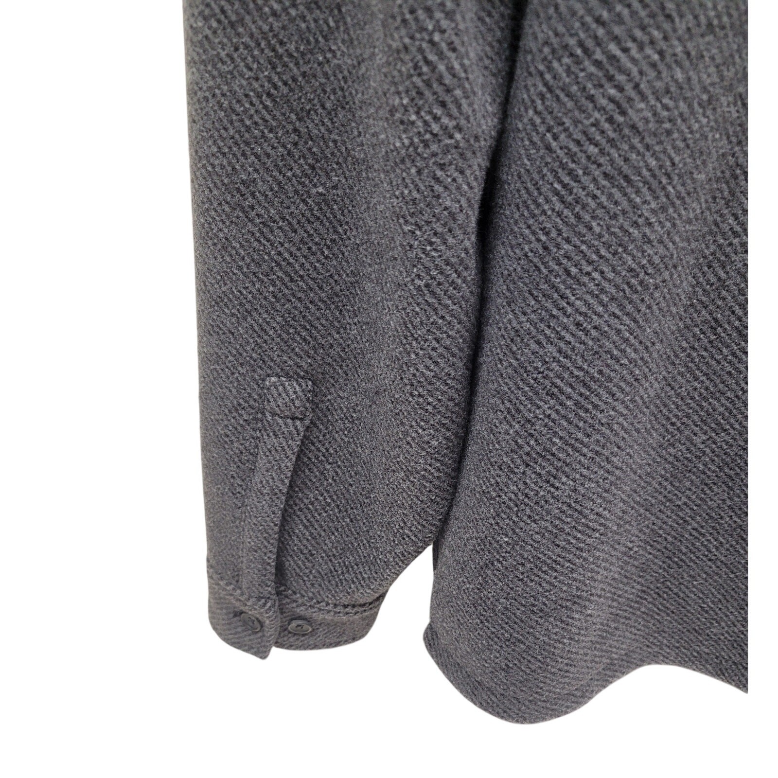 Express Gray Herringbone Shacket Oversized Shirt … - image 7