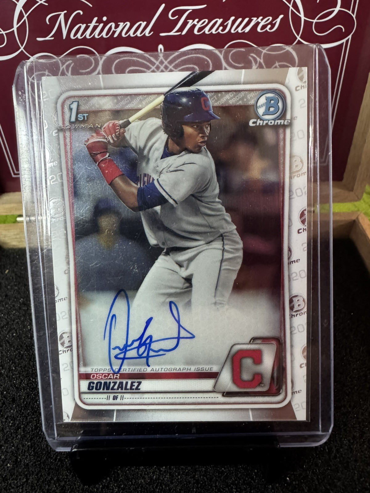 OSCAR GONZALEZ 2020 BOWMAN CHROME 1ST AUTOGRAPH GUARDIANS AUTO Q1739