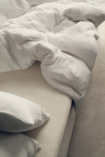 NWT H M Muslin Twin Duvet Cover Set