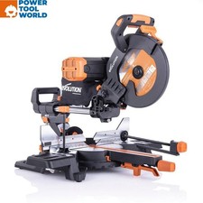 Evolution R255SMS-DB+ 255mm Double Bevel Sliding Mitre Saw 240v With TCT Blade