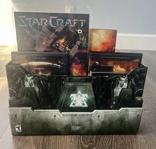 StarCraft II: Wings of Liberty Collector’s Edition BLIZZARD Includes Dog Tag USB