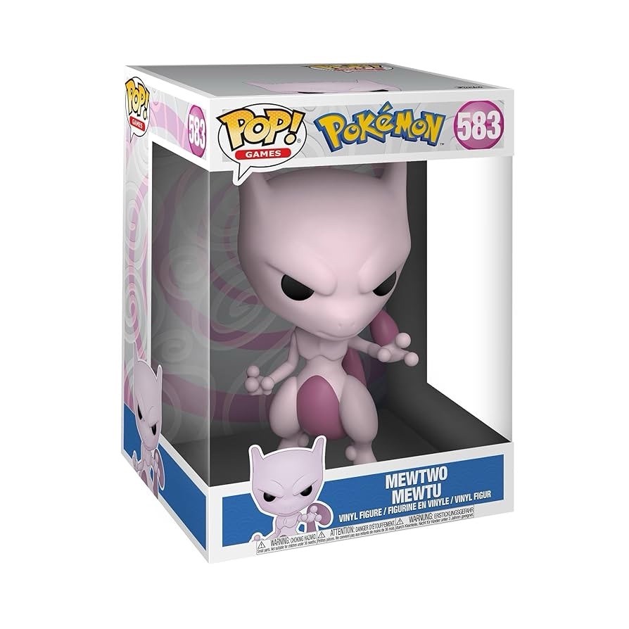 Funko POP Mewtwo #581 Vinyl Figure Pokemon Flocked 2020 Spring Convention Exclus