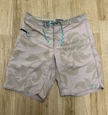 Patagonia Wavefarer 21" Boardshorts Men's Abstract Floral Sz 34 Flaws
