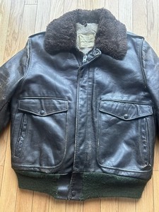 Blouson Aviateur Vintage SCHOTT IS-674-MS En Cuir Marron Fourré – Taille M – Années 70