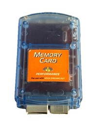 Sega Dreamcast Memory Card P-20-316W Performance Brand TESTED Works VGC